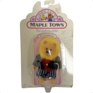 Vintage 1986 Calico Critters Sylvanian Dandy Lion Mayor Maple Town Figure NIP